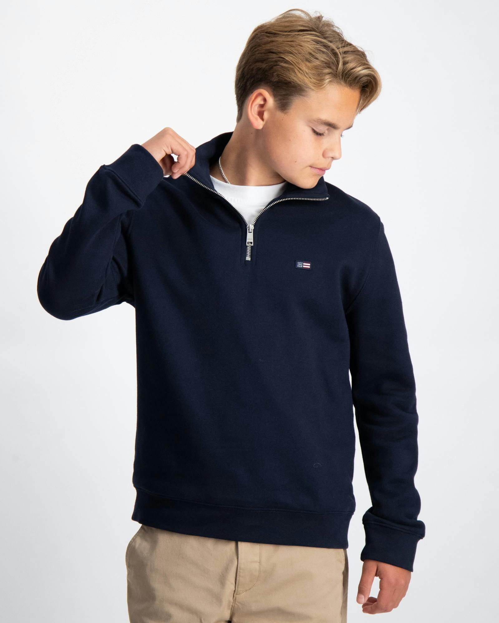 Terry Organic Cotton Half Zip Sweater